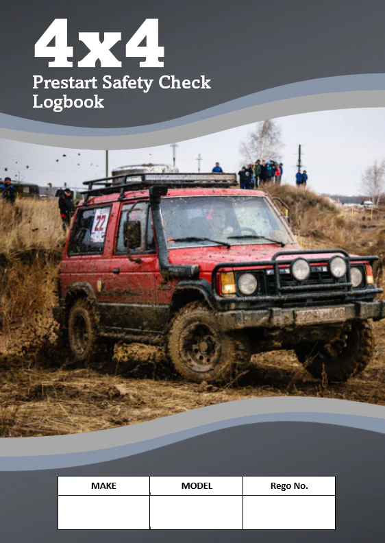 4x4 Safety Pre Start Checklist and Maintenance Logbook