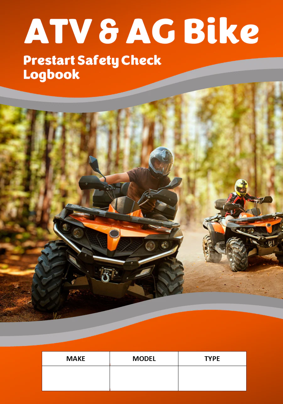 ATV & Ag Bike Pre Start Checklist and Maintenance Logbook