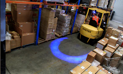 AusProTec Blue LED Forklift HALO Arc Light - Image 2