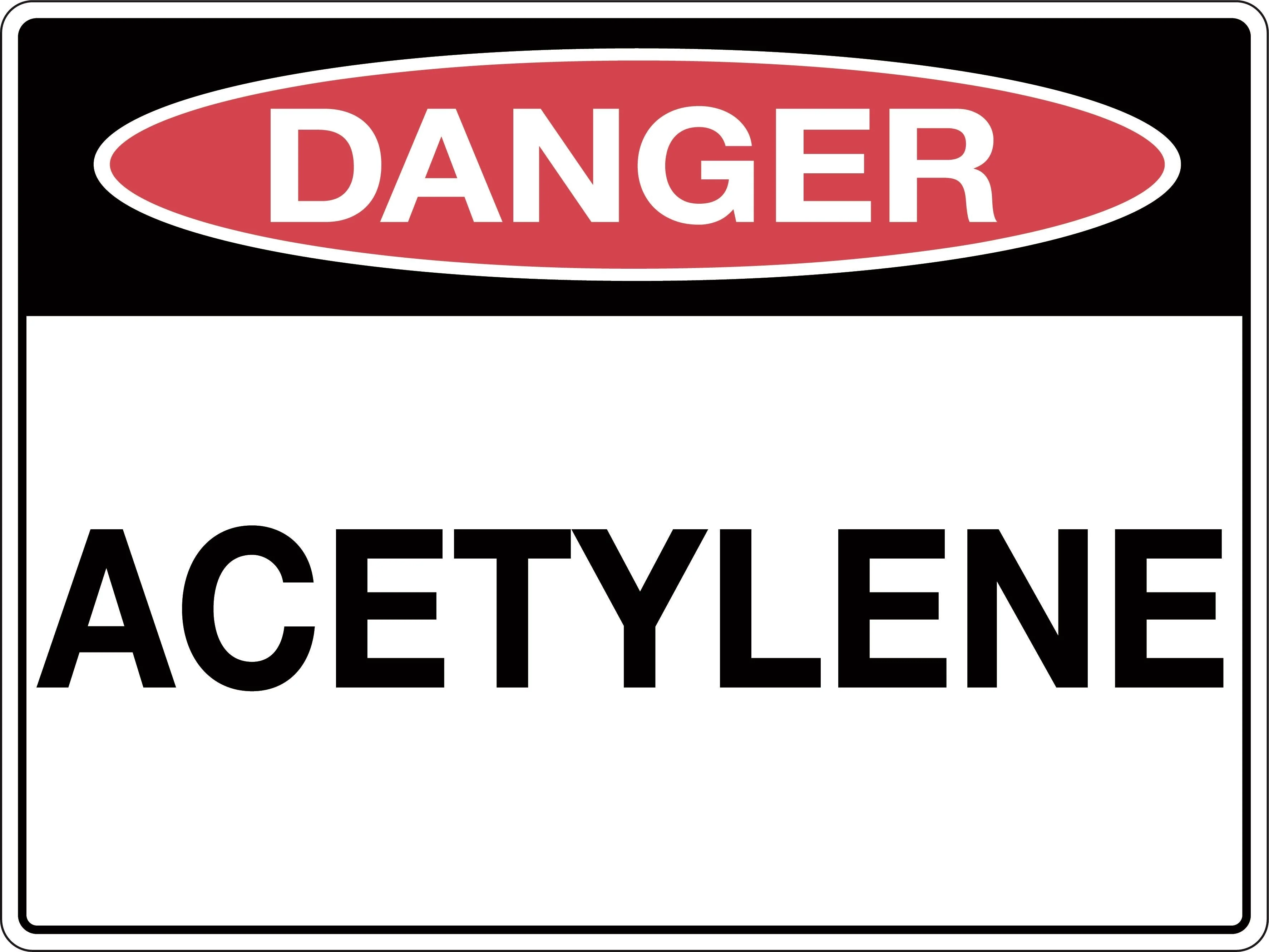 Danger Sign 'Acetylene'