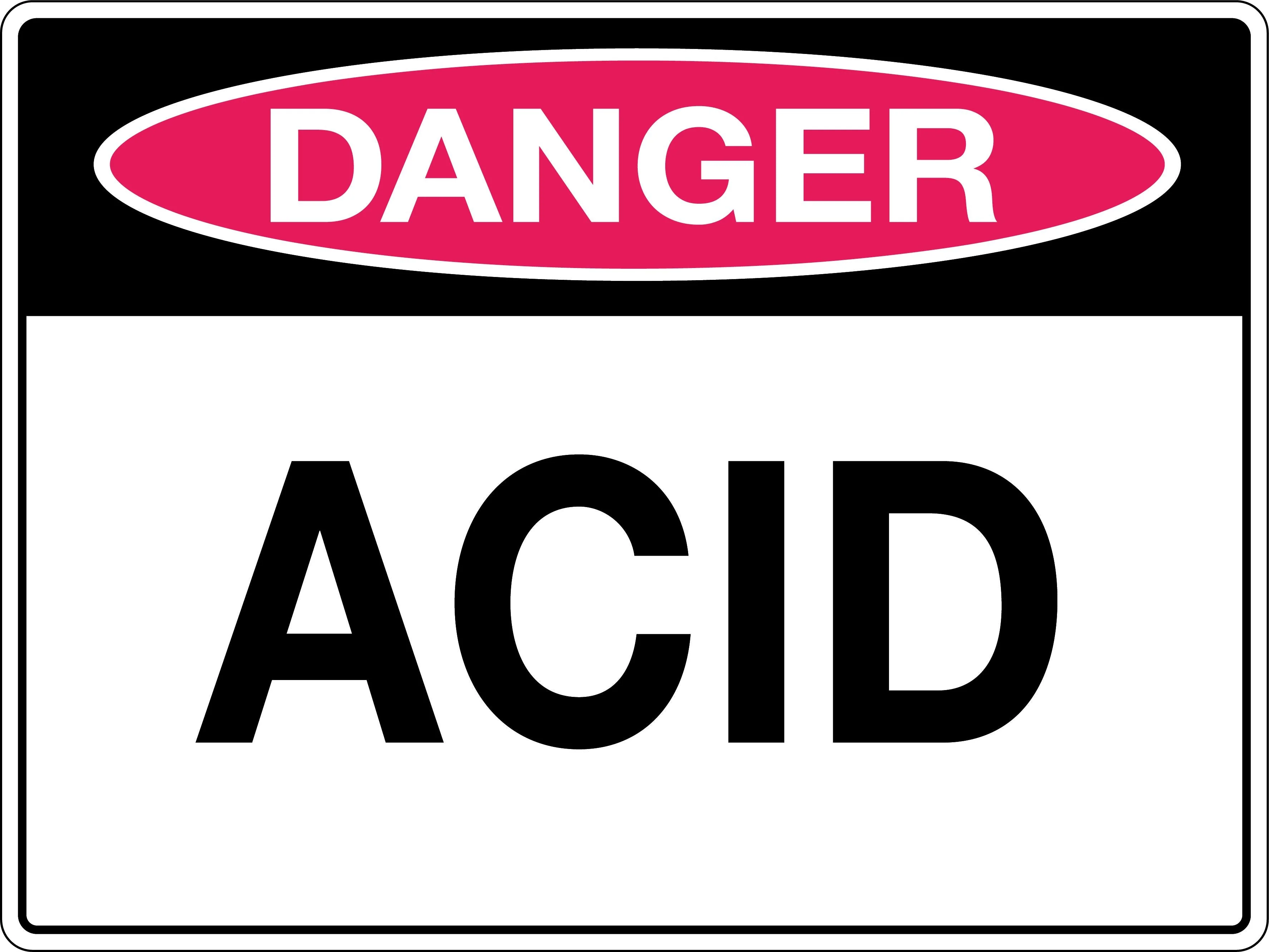 Danger Sign 'Acid'