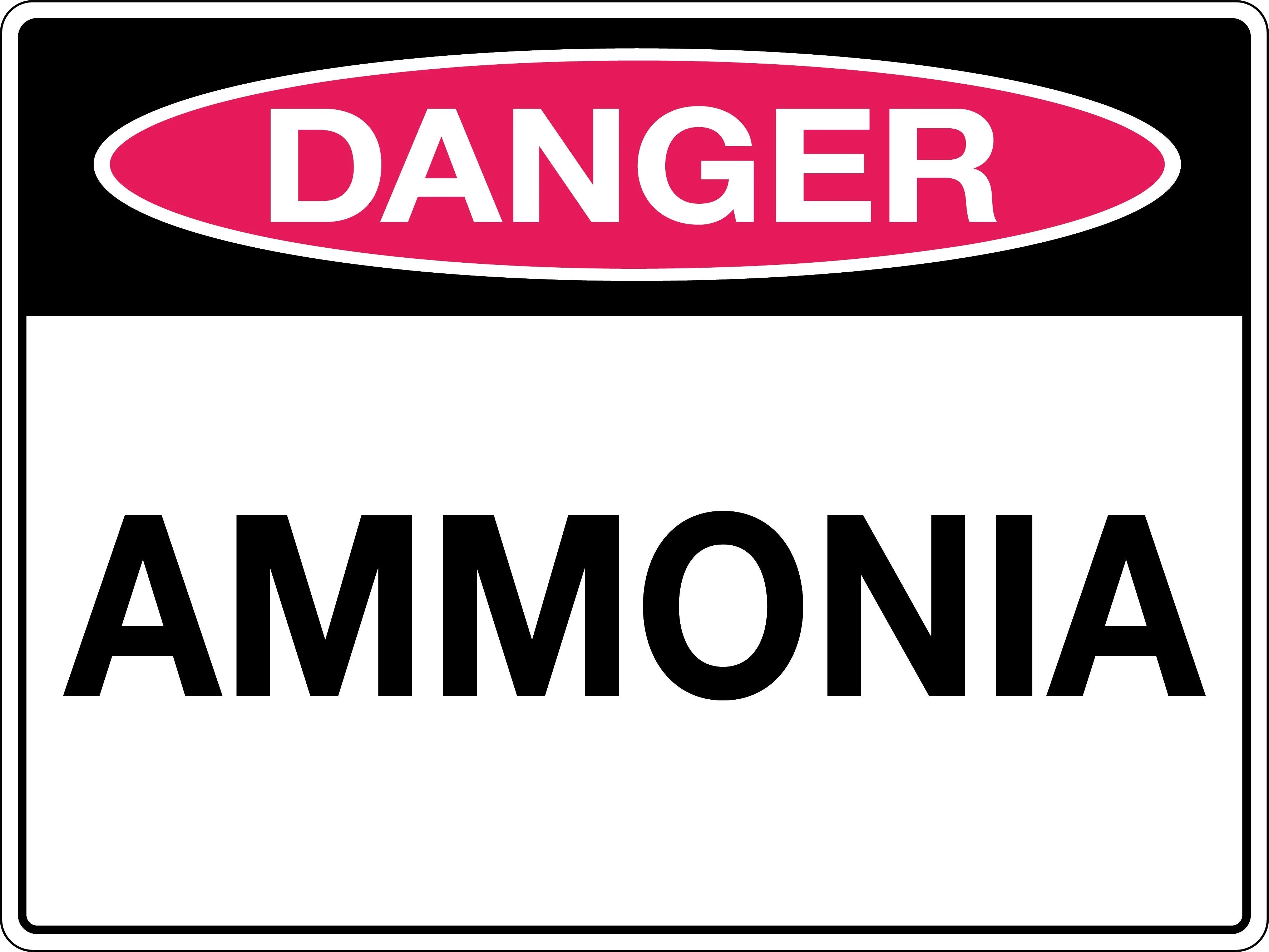 Danger Sign 'Ammonia'