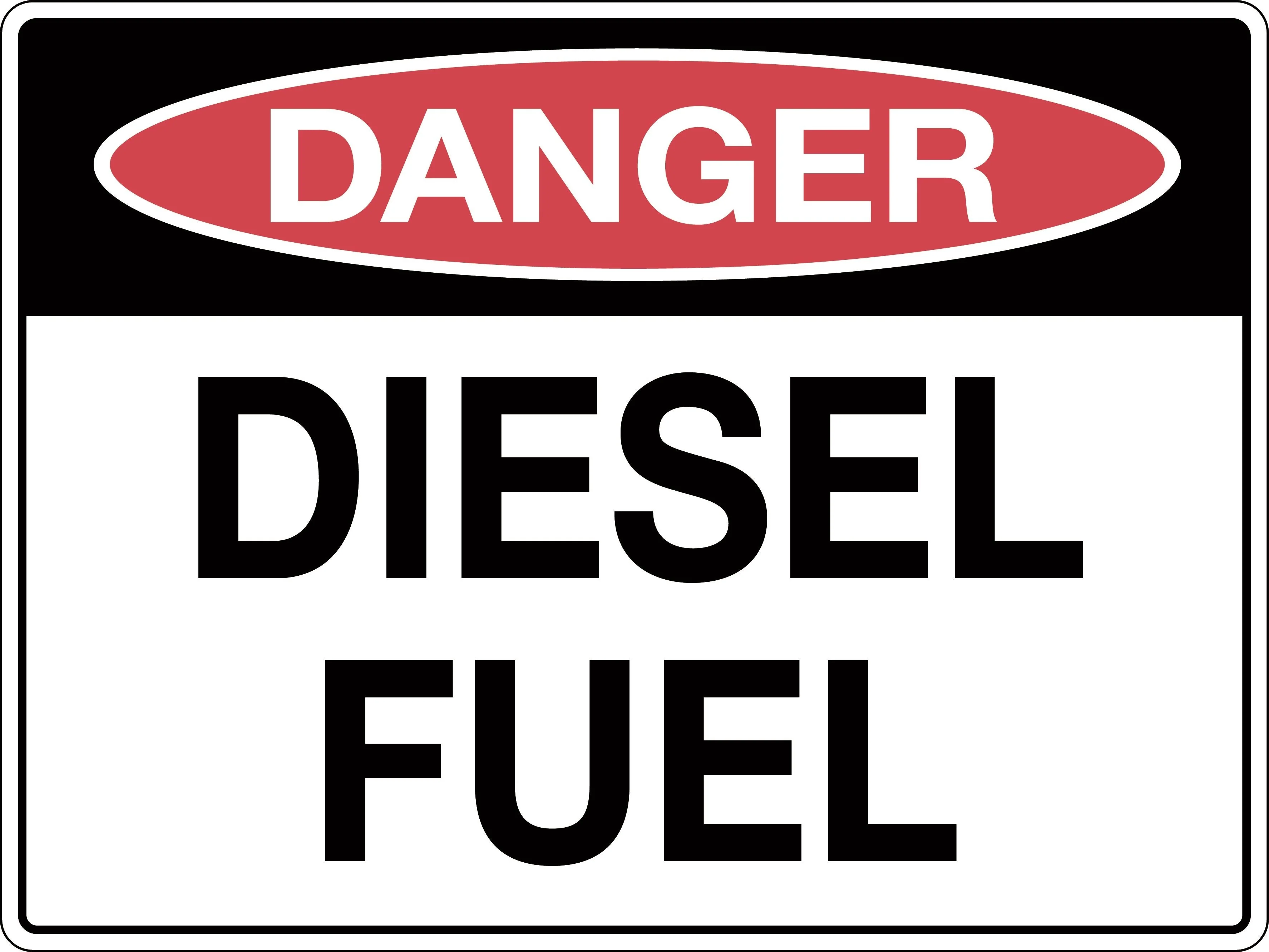 Danger Sign 'Diesel Fuel'