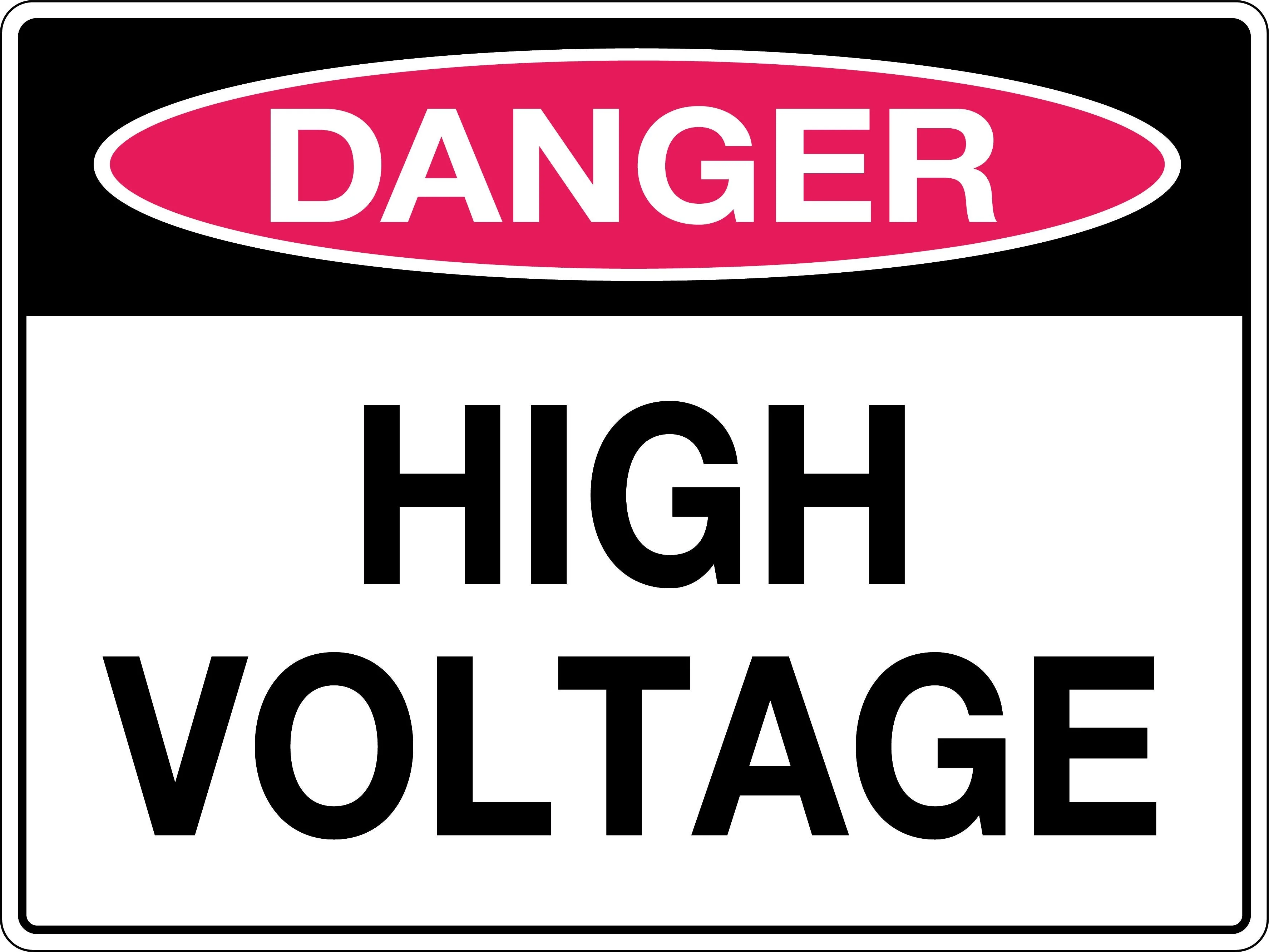 Danger Sign 'High Voltage'
