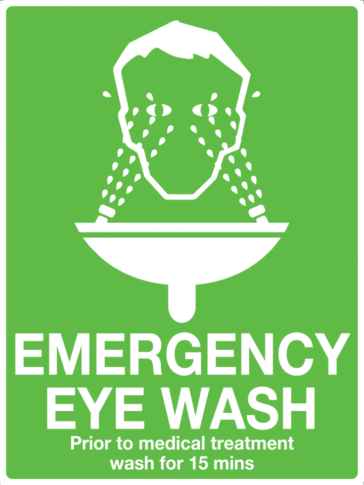 Emergency Eye Wash Sign