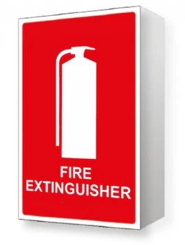 Fire Extinguisher Sign with Picto - Right Angle - PVC