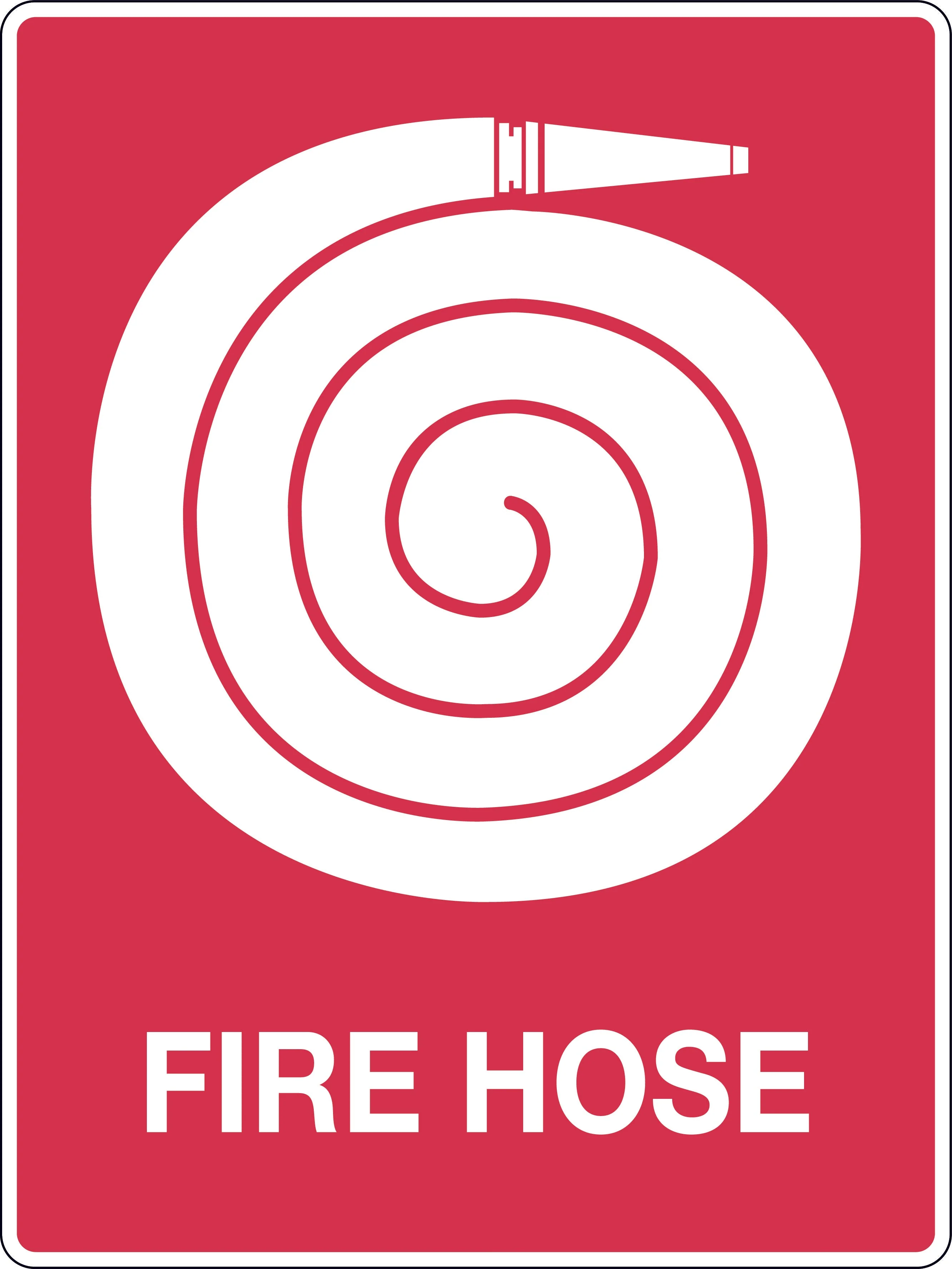 Fire Signs 'Fire Hose (with pictogram)'