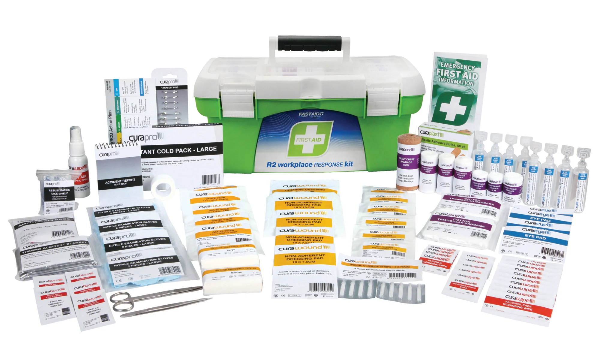 First Aid Kit - R2 Workplace Response Kit (Plastic Tackle Box)