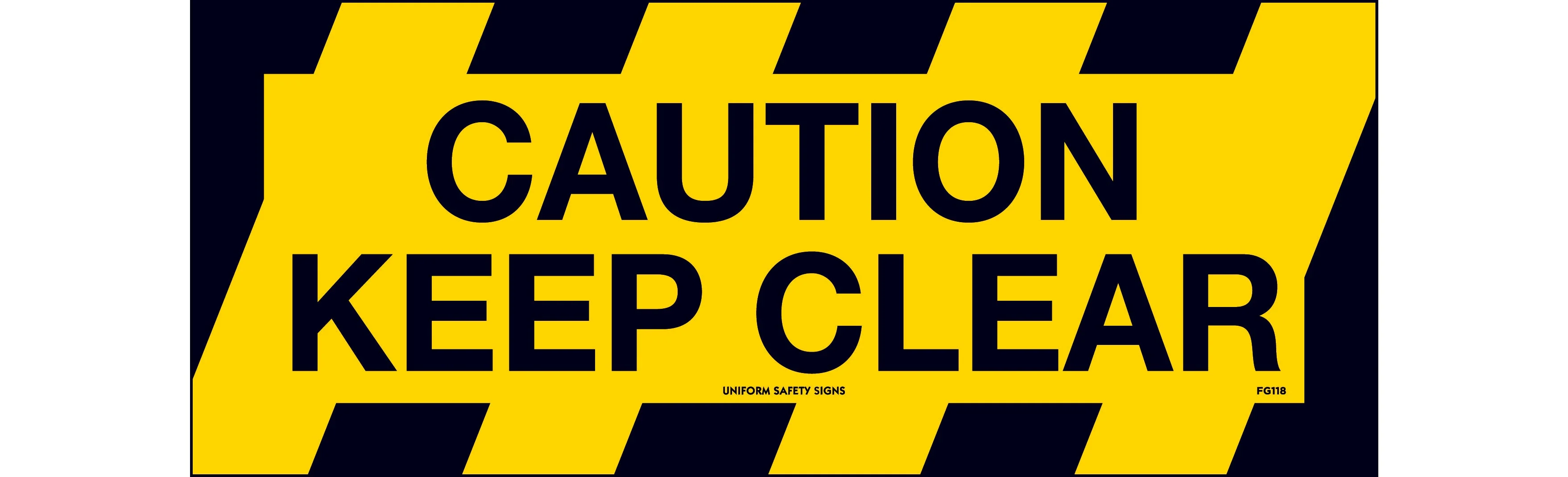 Floor Graphics, Caution Keep Clear