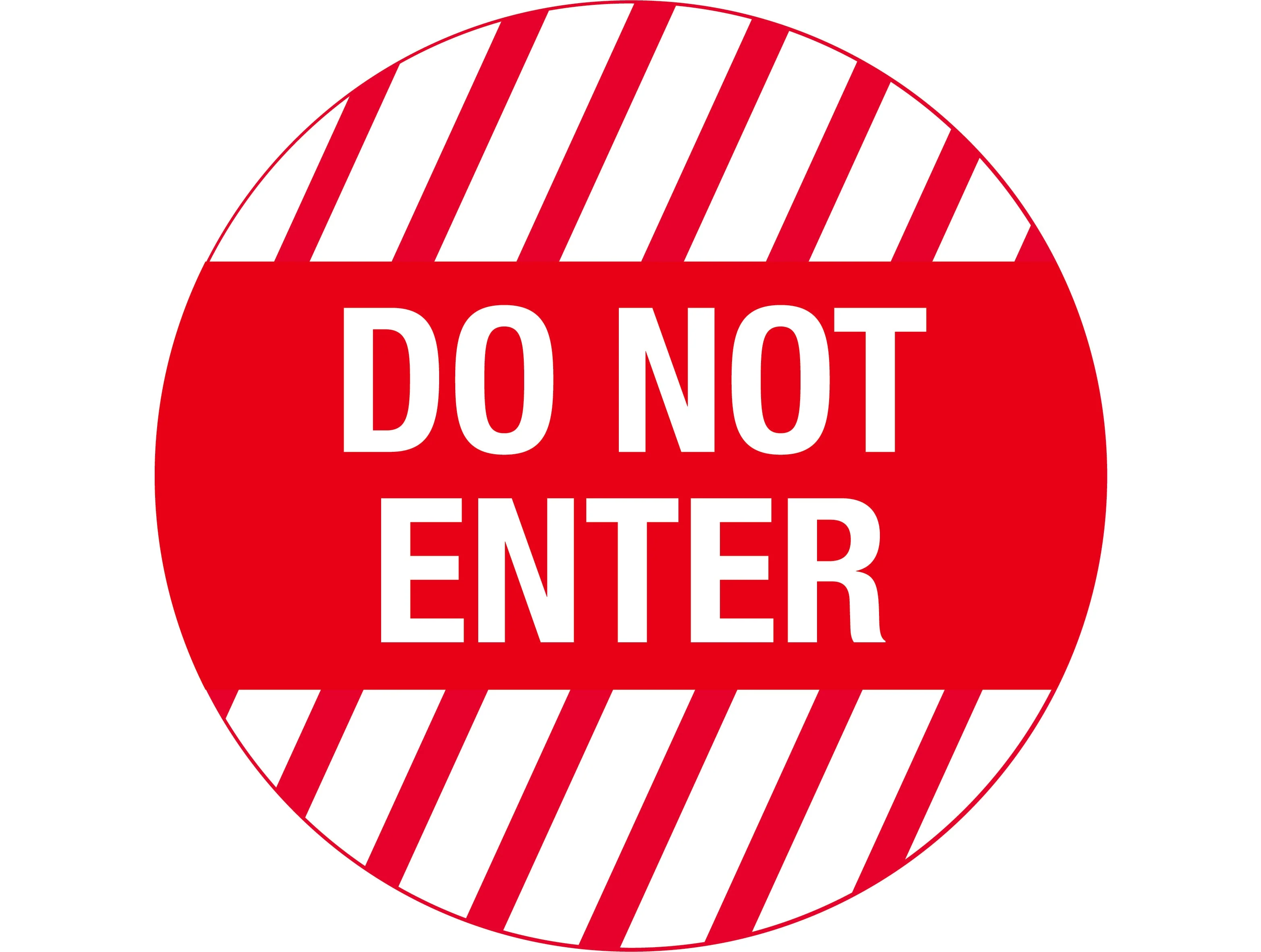 Floor Graphics, Do Not Enter