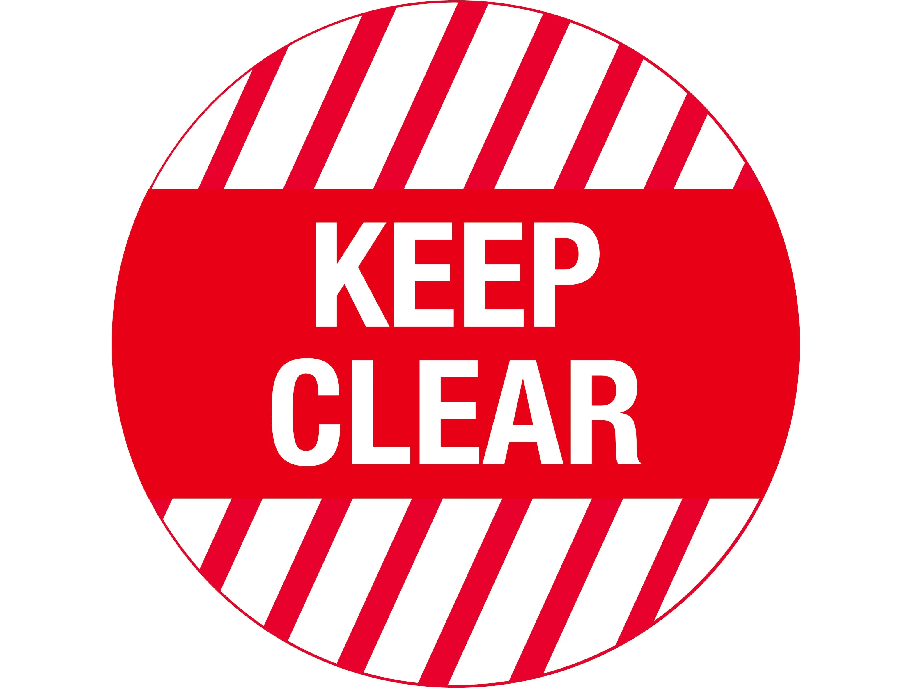 Floor Graphics, Keep Clear