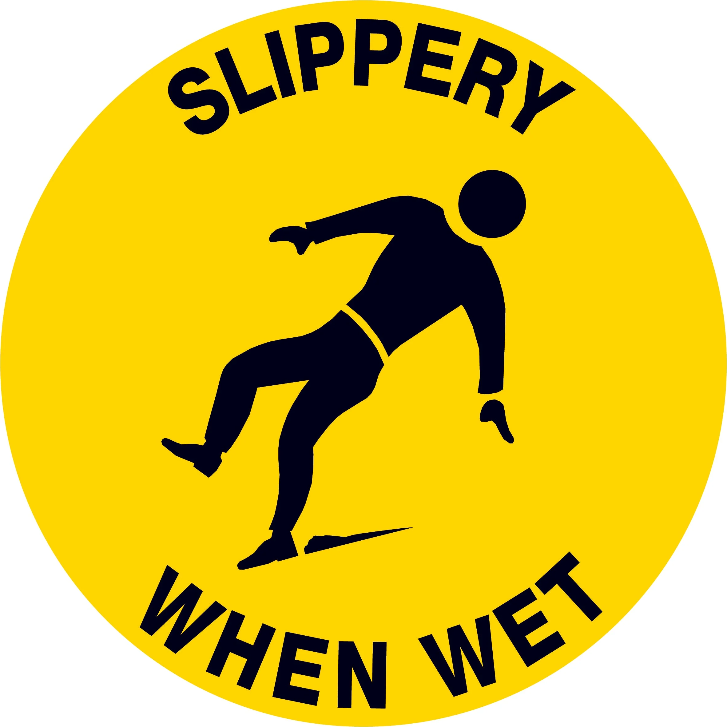 Floor Graphics, Slippery When Wet