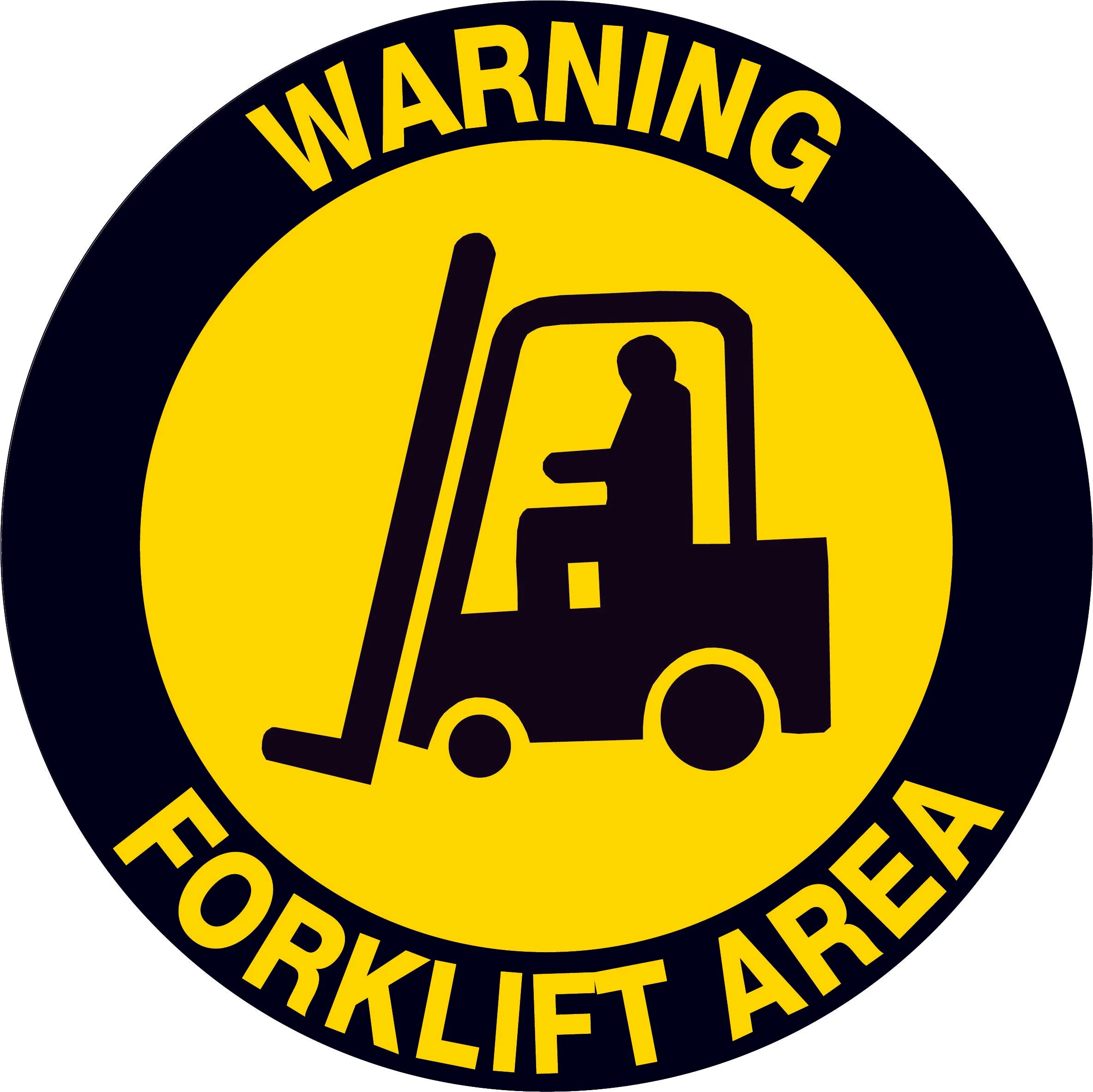 Floor Graphics, Warning Forklift Area