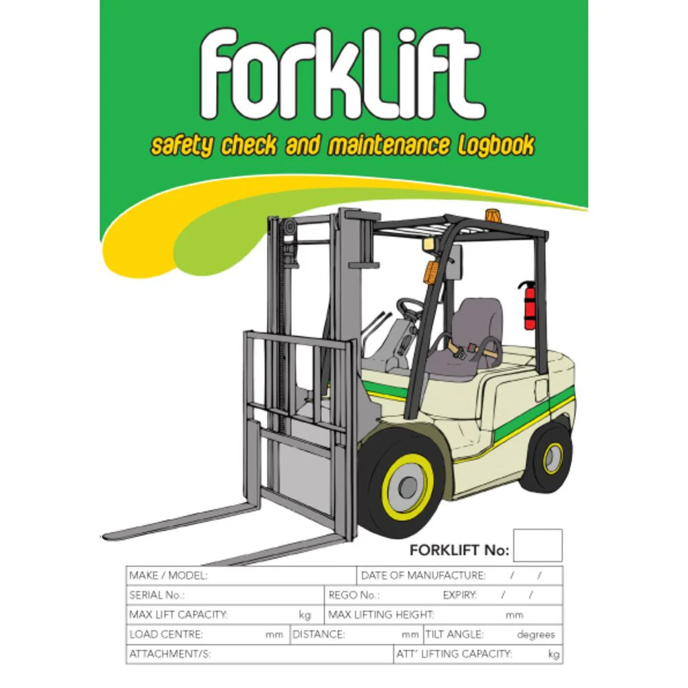 Forklift Safety Check and Maintenance Logbook