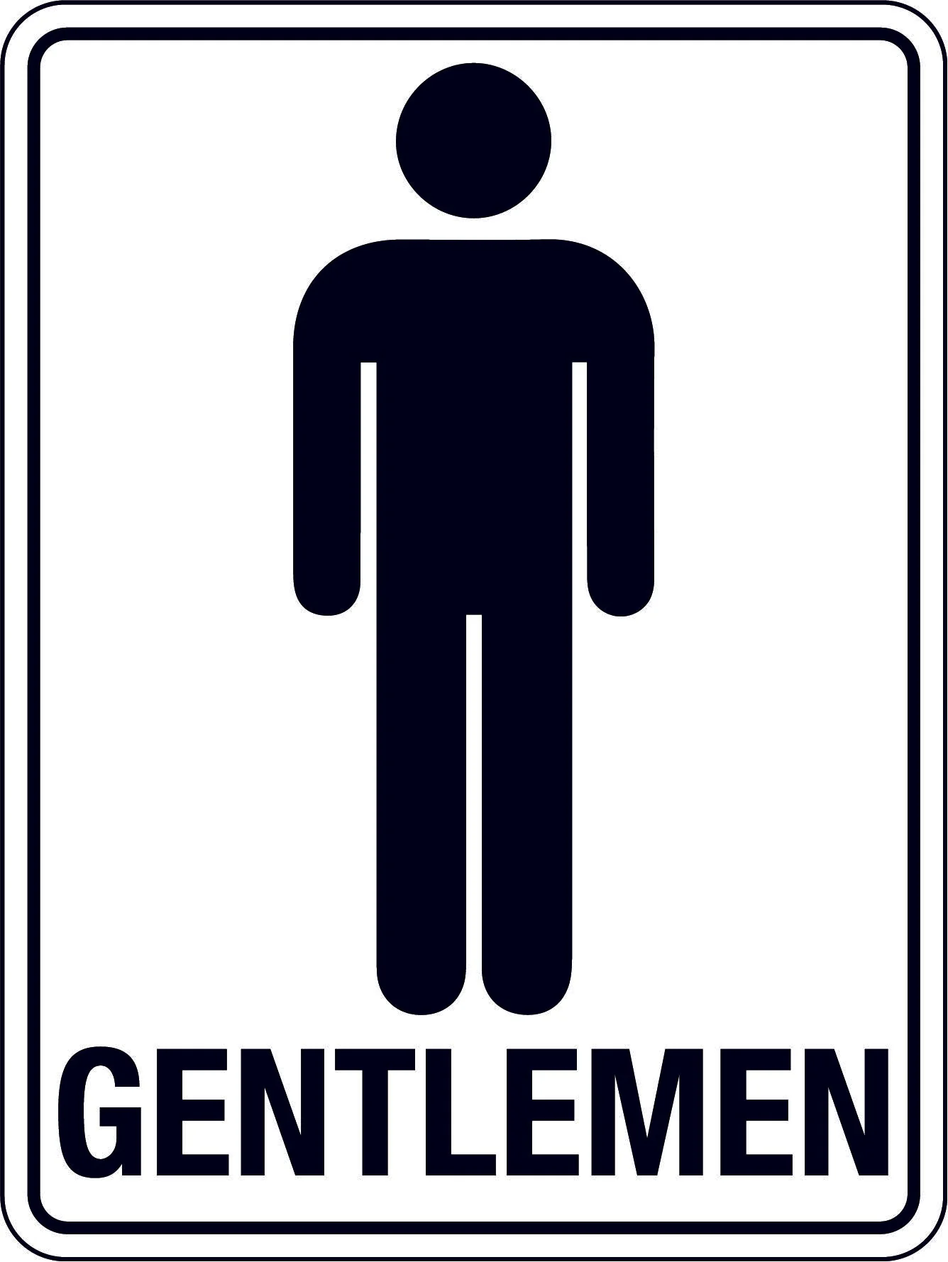 Gentlemen's Toilet Sign