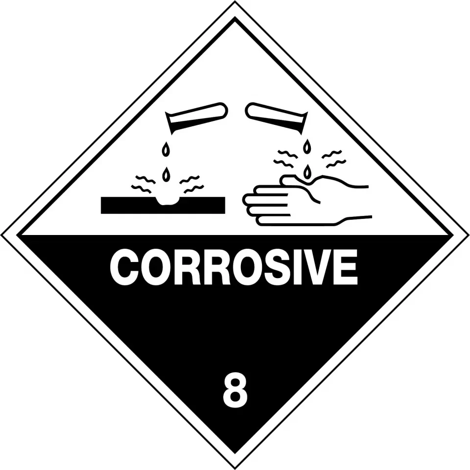 Hazchem - Corrosive 8 Sign