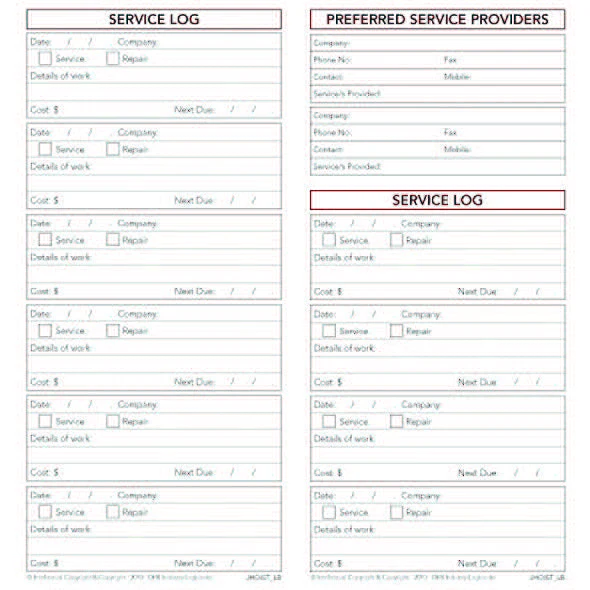 Genie Hoist Safety Pre Start Checklist and Maintenance Logbook - Image 2