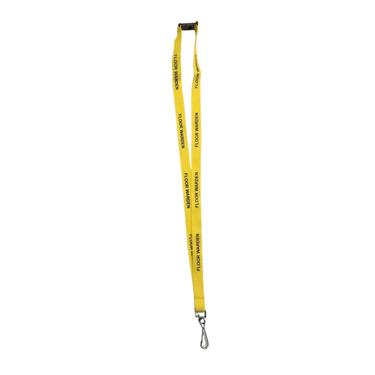 Lanyard, Floor Warden, Yellow