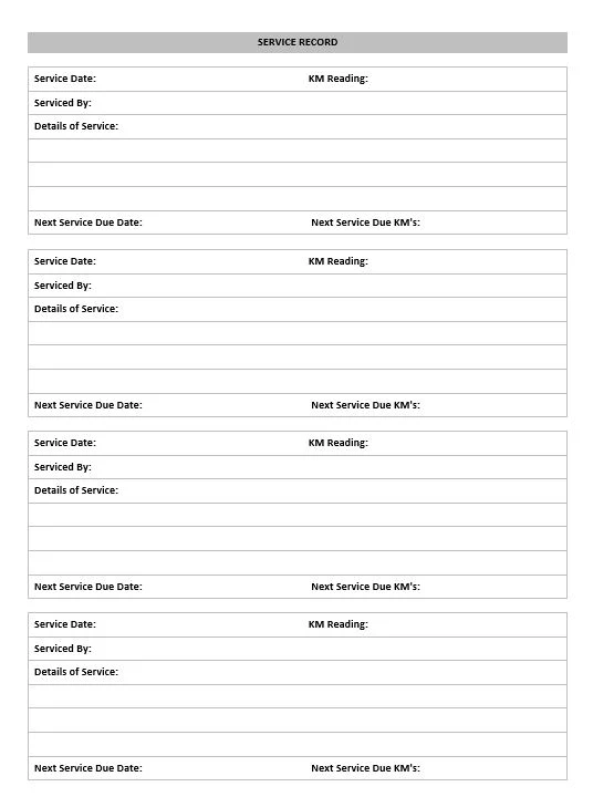 Light Vehicle Safety Pre Start Checklist and Maintenance Logbook - Image 3