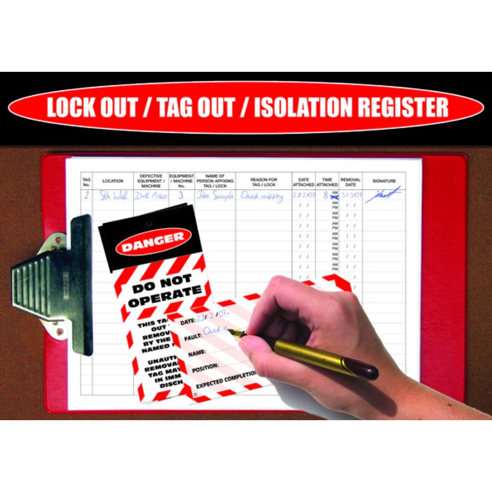 Lock Out / Tag Out / Isolation Register Book