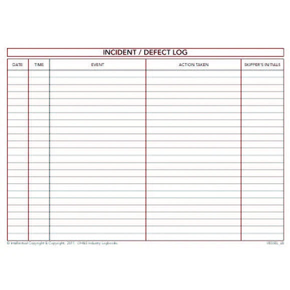 Marine Vessel Pre Start Safety Check & Maintenance Logbook - Image 4