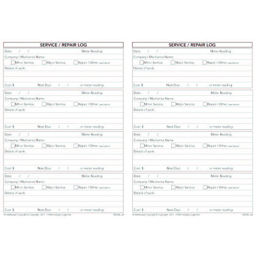 Marine Vessel Pre Start Safety Check & Maintenance Logbook - Image 5
