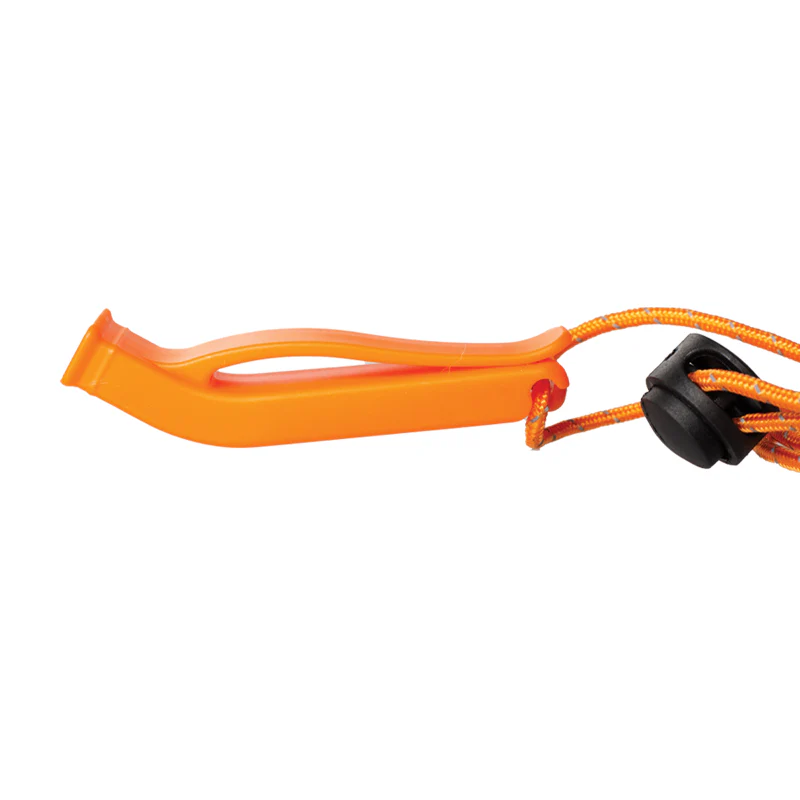 Rescue Whistle With Lanyard - Pealess - Image 2