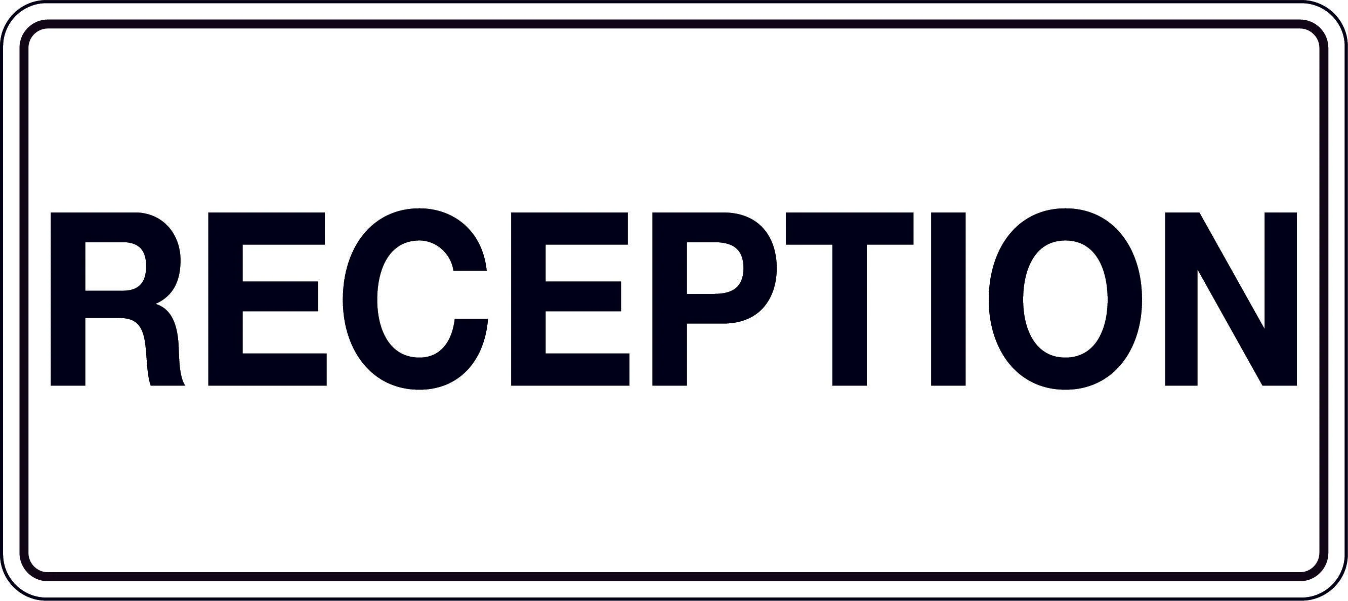 Sign 'Reception'