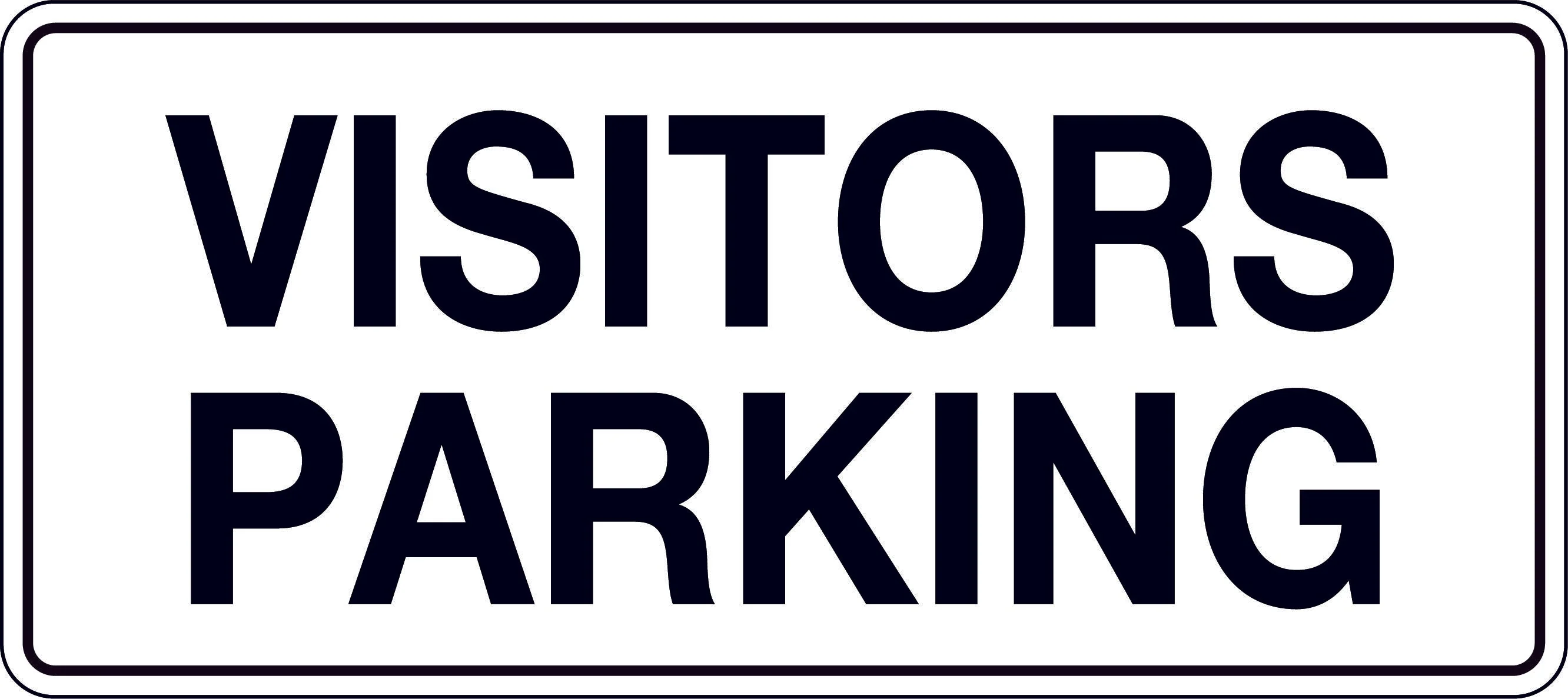 Sign 'Visitors Parking'