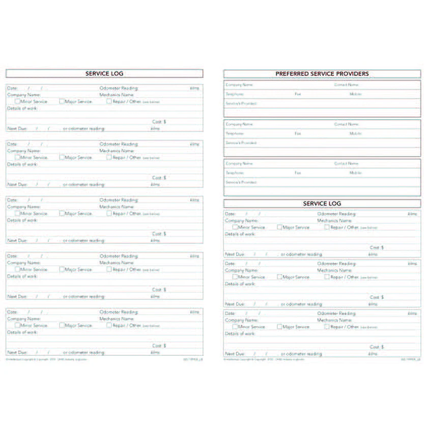 Tipper Trucks Pre Start Safety and Maintenance Checklist Logbook - Image 3