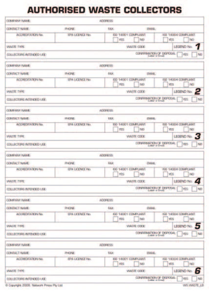 Waste Management Record Book - Image 2